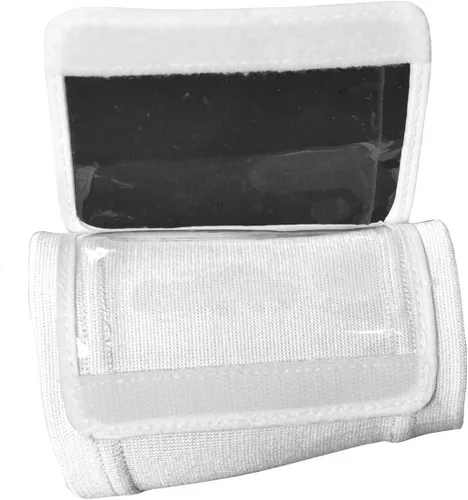 Martin Sports Docena (12) Pack de entrenadores de muñeca de fútbol y béisbol de 3 bolsillos para adultos (blanco)