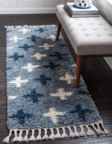Miniatura 18 de Unique Loom Hygge Shag Collection - Alfombra rectangular moderna de inspiración marroquí, diseño geométrico, felpa y acogedora, 4 pies x 6 pies