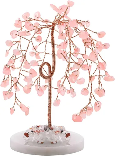 Miniatura 9 de LAIDANLA Árbol de cristal curativo natural de amatista, base de ágata de dinero Reiki, alambre de cobre, vida Feng Shui, energía para el hogar