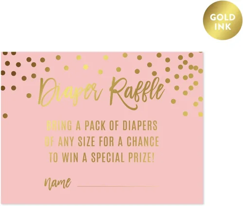 Miniatura 12 de Andaz Press Blush Rosa y Metallic Gold Confeti Lunares Baby Shower Party Collection Banderín colgante con cuerda, Baby Shower, 5 pies, 1 juego