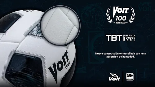 Miniatura 4 de Voit 100 FIFA Quality PRO, Balón de fútbol oficial Liga MX Clausura 2022, No. 5