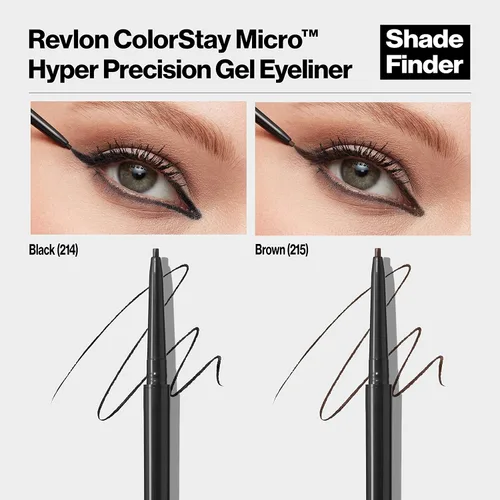Miniatura 6 de Revlon ColorStay - Delineador de ojos de gel, maquillaje de ojos Micro Hyper Precision con difuminador integrado, impermeable, de larga duración