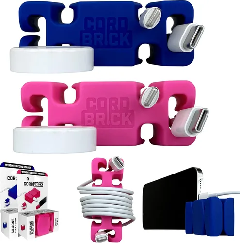 Miniatura 31 de CordBrick Rellenos para Calcetines para Adultos Gestión de Cables Soporte de Cable con Peso Envoltorio de Cable Soporte para Teléfono - Organizador