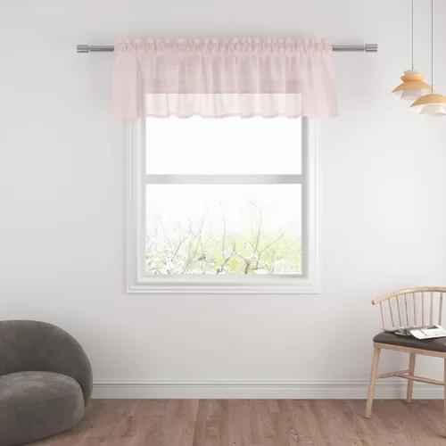 Miniatura 70 de UPOPO Paneles de Cortina Beige Pequeños Cortinas Transparentes de Gasa de 16 Pulgadas de Largo Cortinas de Cocina de Voile con Textura de Lino