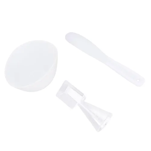 Juego de cuencos para mezclar mascarillas faciales, 3 piezas, kit de herramientas de mezcla de mascarillas con cuchara medidora, máscara facial,