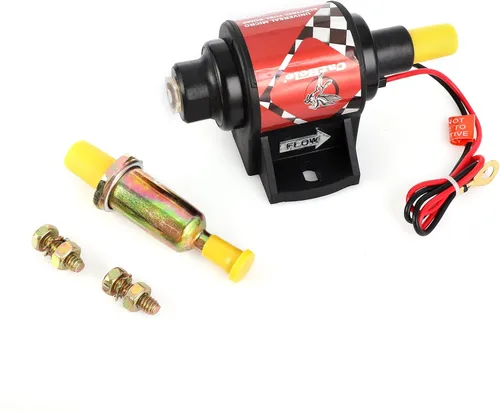 Miniatura 7 de CarBole Bomba de combustible eléctrica de gasolina universal 5/16 pulgadas entrada y salida en línea 12V 1-2A 28GPH 2-3.5P.S.I. Presión