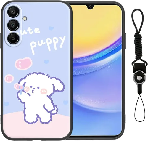 Miniatura 41 de Funda para Galaxy A51 5G (no compatible con la versión A51 4G) con correa de cordón, para niñas y mujeres, diseño lindo de anime, funda de silicona