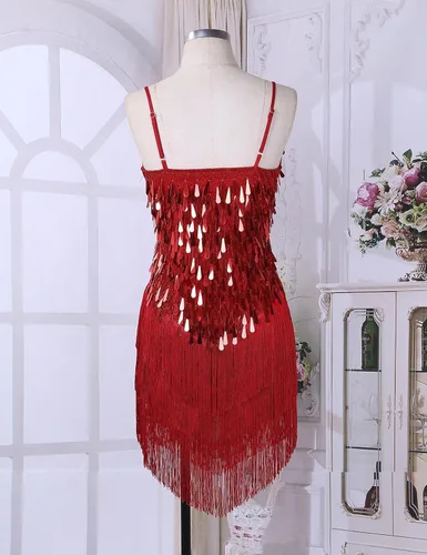 Miniatura 4 de Aislor - Vestido de baile con lentejuelas brillantes para mujer