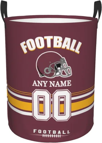 Miniatura 14 de Cesta de lavandería Philadelphia, cesta de lavandería personalizada estilo fútbol, cesta de almacenamiento plegable personalizada con nombre