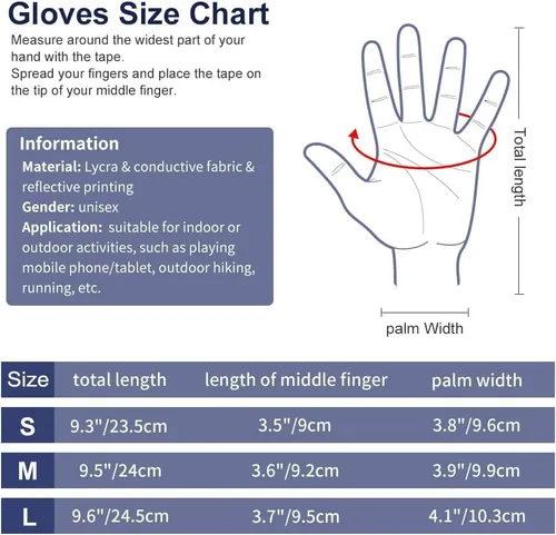 Miniatura 2 de Guantes de invierno para hombres y mujeres, para pantalla táctil para clima frío, antideslizantes, guantes cálidos con forro térmico de punto suave