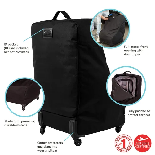 Miniatura 2 de J.L. Childress Spinner Wheelie - Bolsa Acolchada para Asiento de Automóvil, Bolsa de Viaje para Avión, Se Adapta a la Mayoría de Asientos