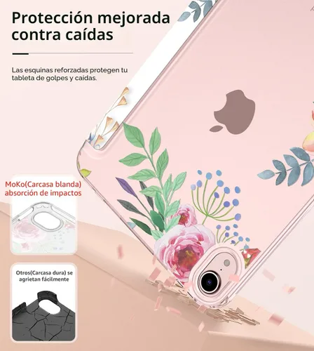 Miniatura 5 de MoKo Funda para el nuevo iPad mini 7 (A17 Pro) 2024, Funda para iPad mini de 6ª generación 2021 (21,08 cm), Funda para iPad mini 6, Funda trasera