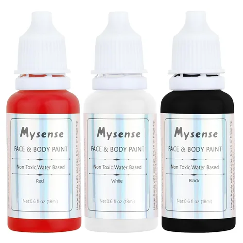Miniatura 17 de Mysense Pintura facial corporal púrpura pastel, pintura facial lavable a base de agua, pintura corporal crema no tóxica para adultos y niños
