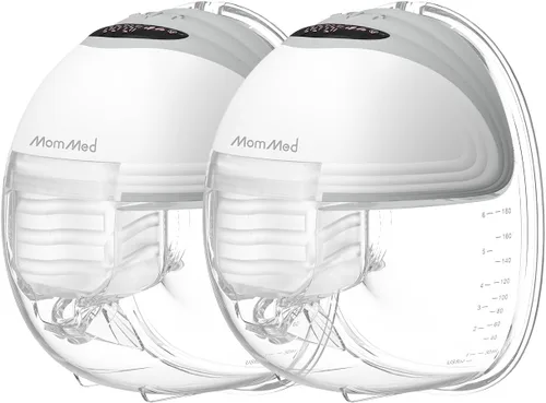 Miniatura 23 de MomMed Extractor de leche portátil (modelo S21) - Extractor de leche eléctrico doble manos libres, diseño a prueba de fugas, 3 modos