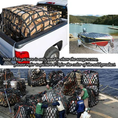 Miniatura 7 de Red de obstáculos para el patio trasero, escalera de red de juegos Ninja Jungle Gym Heavy Duty Cargo Escalada Seguridad para niños, red