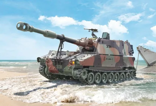 Miniatura 9 de Italeri -6589 M109 A2/A3/G, Escala 1:35, Kit de Modelo, Modelo de Plástico para Ensamblar, Modelado, Verde, IT6589