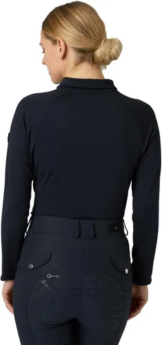 Miniatura 5 de HORZE Tiana Equestrian - Polo de entrenamiento de manga larga con malla para mujer