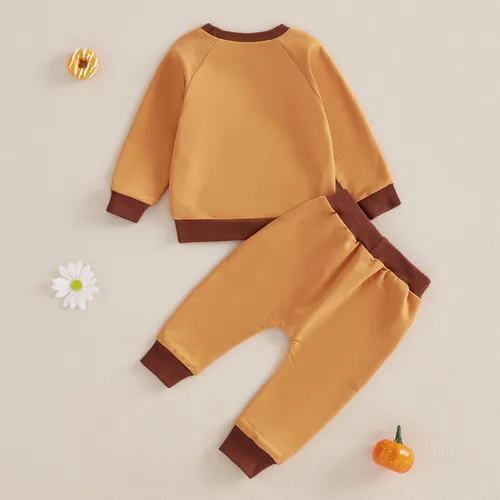 Miniatura 9 de BemeyourBBs Conjunto divertido de sudadera y pantalones de manga larga con letras divertidas para bebé niño y niño