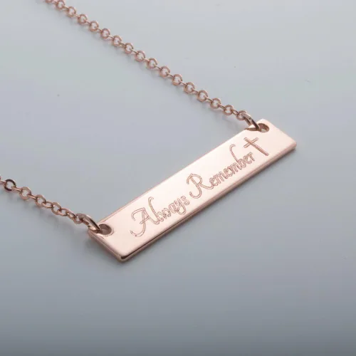 Miniatura 28 de Regalo personalizado Baby Name Bar opciones de joyería
