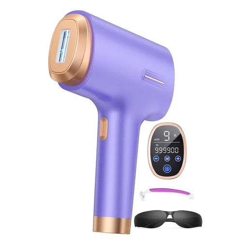 Miniatura 9 de Ubroo Dispositivo de depilación láser IPL, energía 21J, reducción del 96% de cabello, enfriamiento de hielo a 41°F para mujeres y hombres, axila