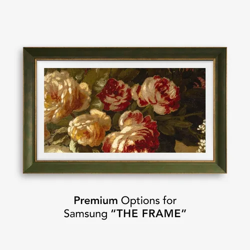 Miniatura 3 de Marco de TV hecho a mano verde Lisboa, compatible solo con Samsung The Frame (se adapta a TV Frame 2021-2025, 32 pulgadas)