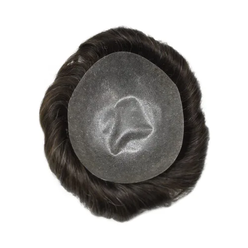 Miniatura 3 de Toupee - Piezas de cabello humano para hombre, 0.005 in, duradero, de polietileno, para hombres, sistema de cabello, unidades de repuesto