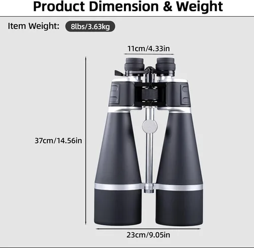 Miniatura 8 de Prismáticos de 30-260 x 80 para adultos de alta potencia, binoculares con trípode y correas para observar estrellas, observación de aves, viajes