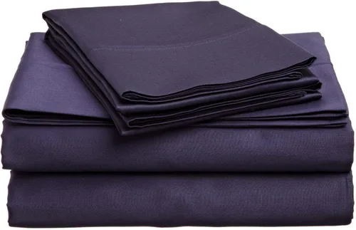 Miniatura 7 de Juego de sábanas de lujo para sofá cama individual, color negro, 100% algodón egipcio de 800 hilos, se adapta fácilmente a colchones de hasta 5