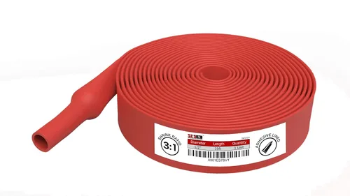 Miniatura 10 de Kit termorretráctil marino adhesivo de doble pared, 130 unidades, relación de encogimiento 3:1, negro y rojo