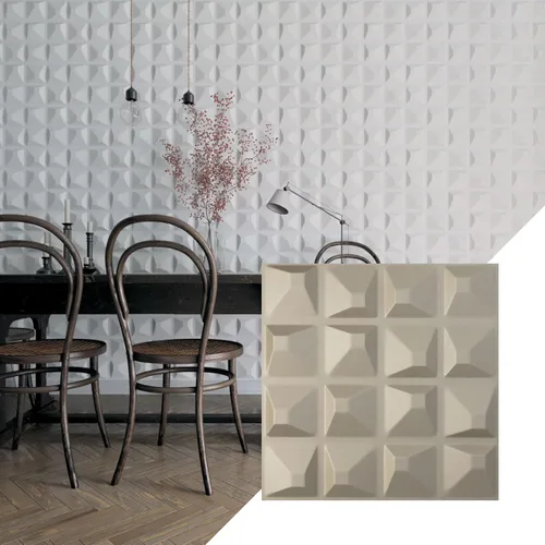 Miniatura 30 de Ekena Millwork 19 5/8 pulgadas de ancho x 19 5/8 pulgadas de alto, Tristan EnduraWall decorativo 3D, laguna satinada (cubre 2.67 pies cuadrados).