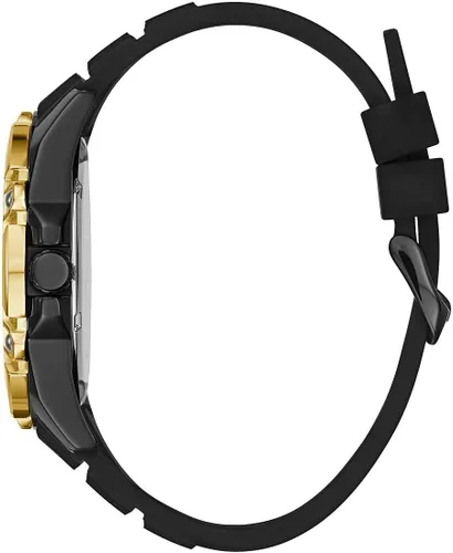 Miniatura 2 de GUESS Correa de silicona texturizada con perno de 1.850 in W1302G2 NegroNegroNegro Talla única, Negro -, W1302G2