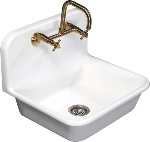 Miniatura 8 de Kingston Brass Concord - Grifo de cocina ajustable de 8 pulgadas para montaje en pared, latón cepillado
