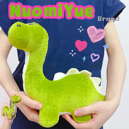 Miniatura 4 de Juguetes de peluche de braquiosaurio azul de 12 pulgadas para niños y bebés, lindos animales de peluche de dinosaurio para niños y niñas, peluches