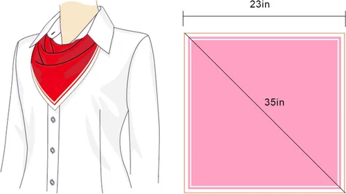 Miniatura 4 de SATINIOR Bufanda de gasa con cuello cuadrado, pañuelo retro con cinta de satén para mujer