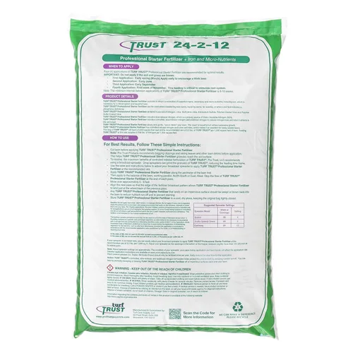 Miniatura 2 de Turf Trust Fórmula para principiantes de césped 24-2-12 (31.2 libras)