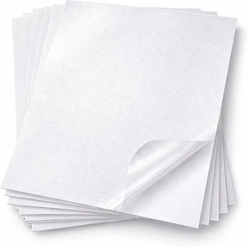 Miniatura 12 de 36 hojas de papel adhesivo holográfico transparente A4, láminas de vinilo autoadhesivas, película laminada de superposición