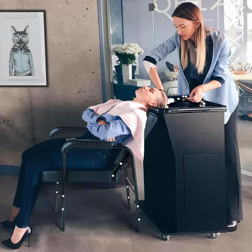 Miniatura 9 de Sillas de champú reclinables para peluquería, silla de peluquero, silla de estilista reclinable, silla de salón reclinable, equipo de belleza de spa