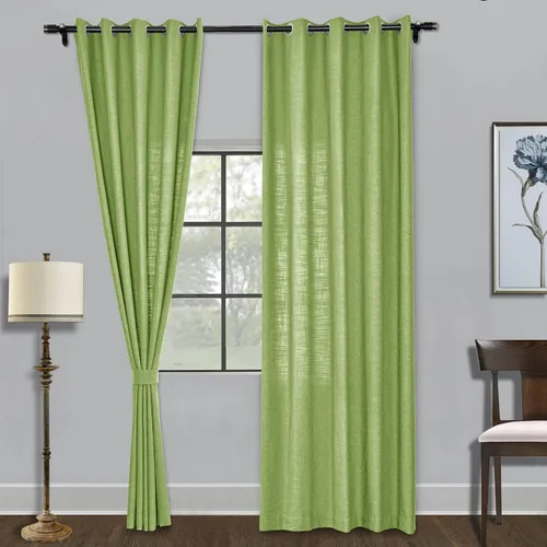 Miniatura 23 de Fcosie Cortinas de lino de 50 pulgadas de ancho x 63 pulgadas de largo, paneles de cortina filtrantes de luz, paneles de cortina con ojales