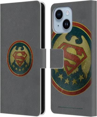 Miniatura 118 de Head Case Designs Funda de piel con licencia oficial de Superman DC Comics con logotipos negros y rojos compatible con Apple iPhone 11
