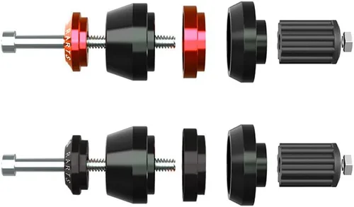 Miniatura 4 de Empuñaduras para manillar de motocicleta, tapón deslizante para extremo de barra, barra de manija de motocicleta CNC, rojo