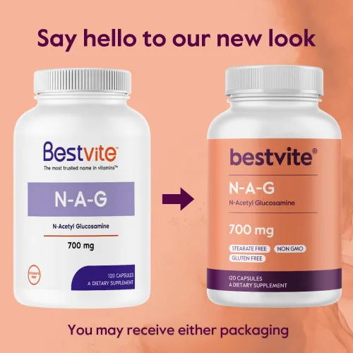 Miniatura 7 de BESTVITE N-acetil glucosamina (N-A-G) 700 mg (240 cápsulas) (120 x 2)