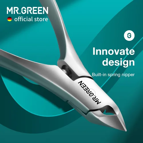 Miniatura 2 de MR.GREEN Pinzas para Cutículas Innovadoras Tijeras para Cutículas con Resorte Integrado, Cortador de Piel Muerta, Herramienta de Belleza