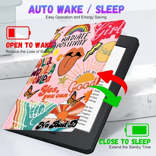 Miniatura 4 de Uppuppy Funda para Kindle Paperwhite de 11.ª generación de 6.8 pulgadas 2021/Paperwhite Signature Edition Linda para mujeres, niñas, adolescentes