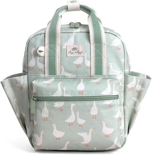 Miniatura 9 de Itzy Ritzy Mochila para niños pequeños – Bolsa de guardería – Cuenta con correas ajustables para el hombro, 2 bolsillos laterales e interior Pasta.