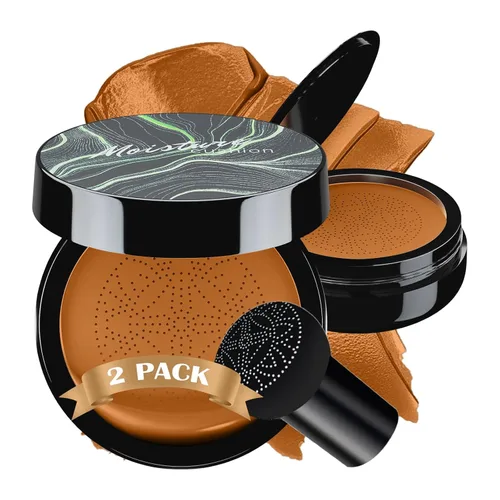 Miniatura 20 de Mushroom Head Air Cushion CC Cream - Base de maquillaje facial BB Cream para piel madura, corrector hidratante que ilumina larga duración, tono