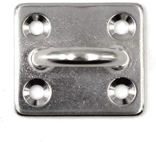 Miniatura 3 de Flomore M10 - Gancho de techo para placa de ojo de acero inoxidable 304, resistente para colgar (paquete de 2, tornillos incluidos)