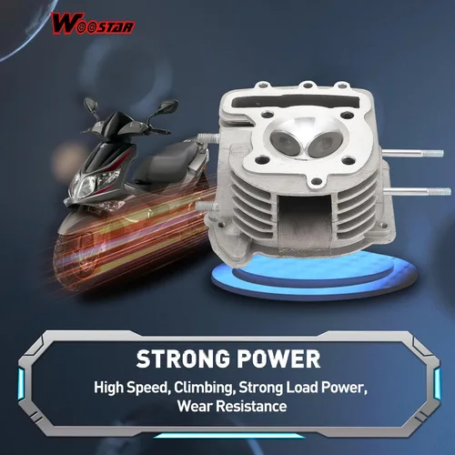 Miniatura 5 de WOOSTAR 62.5mm Kit Completo de Cilindro de Gran Calibre y Culata de Reemplazo para Motor GY6 de 4 Tiempos 170cc 180cc 200cc 1P63QML ATV Quad Chino