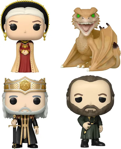 Funko POP! TV: Casa del Dragón - Syrax Rhaenyra Targaryen Viserys Targaryen y Otto Hightower