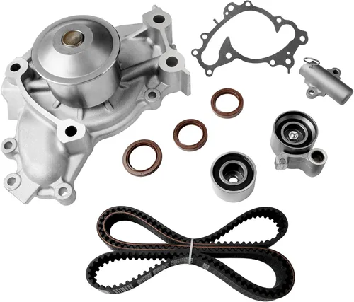 Miniatura 16 de Kit de correa de distribución del motor con bomba de agua Compatible con Honda Civic HX EX LX GX DX 1.7L L4 SOHC 16V 2001-2005 Reemplaza #