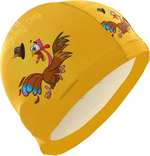 Miniatura 9 de Gorra de natación unisex para adultos, diseño divertido creativo de poliéster